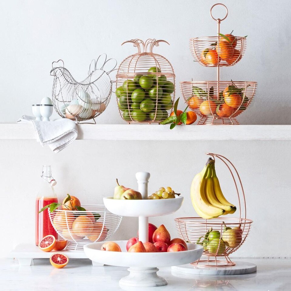 Copper Wire Fruit Basket Williams Sonoma AU